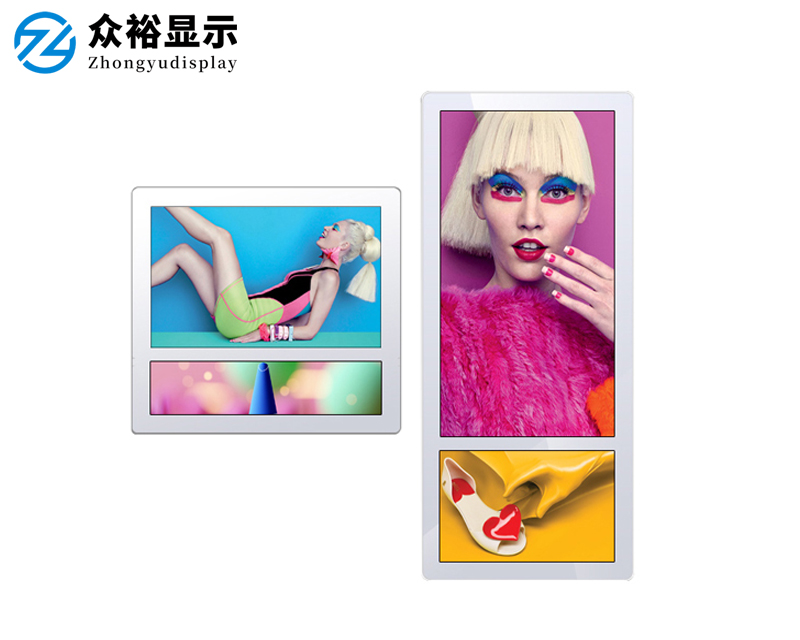 18.5+10.1寸电梯双屏广告机
